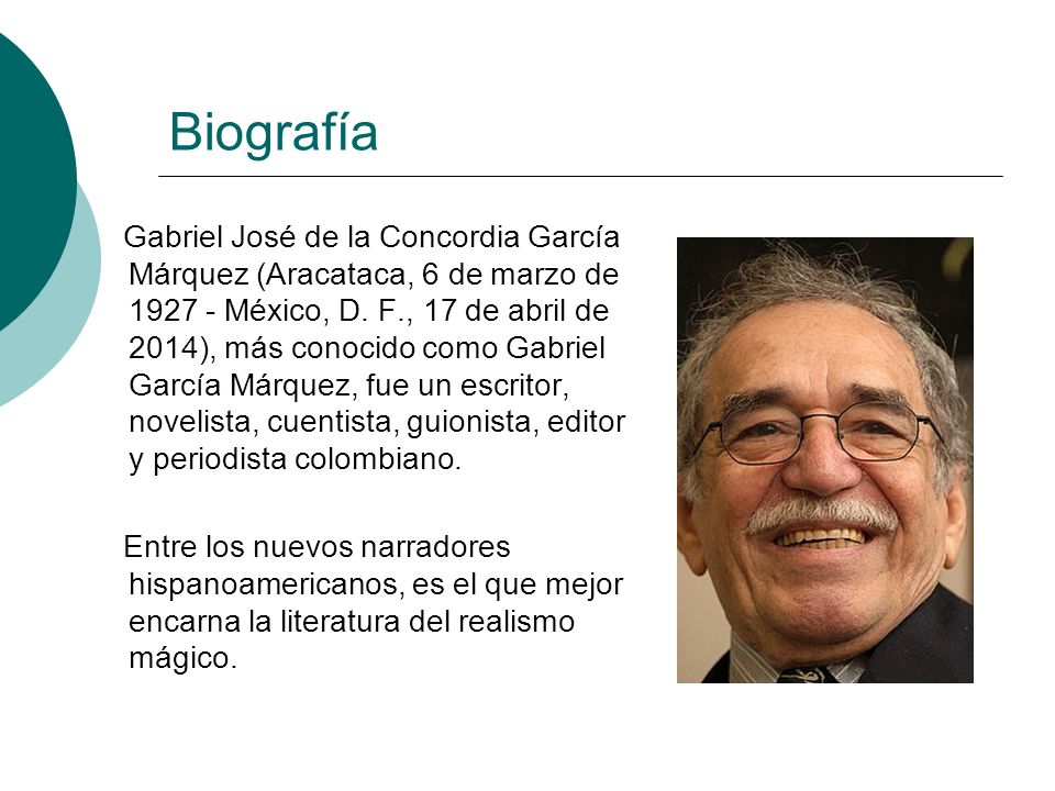 Resultado de imagen de biografia de gabriel garcia marquez