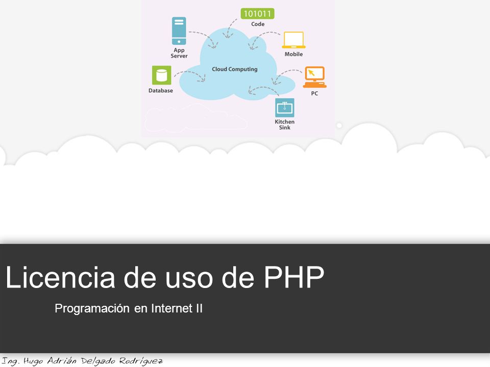 Licencia de uso de PHP Programación en Internet II