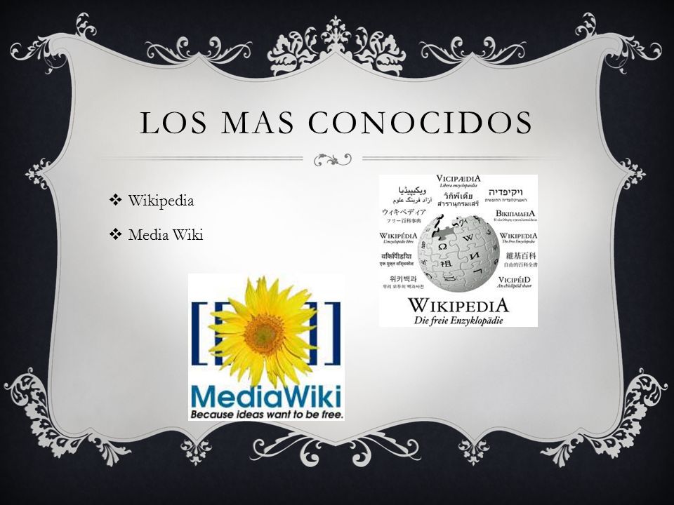 LOS MAS CONOCIDOS  Wikipedia  Media Wiki