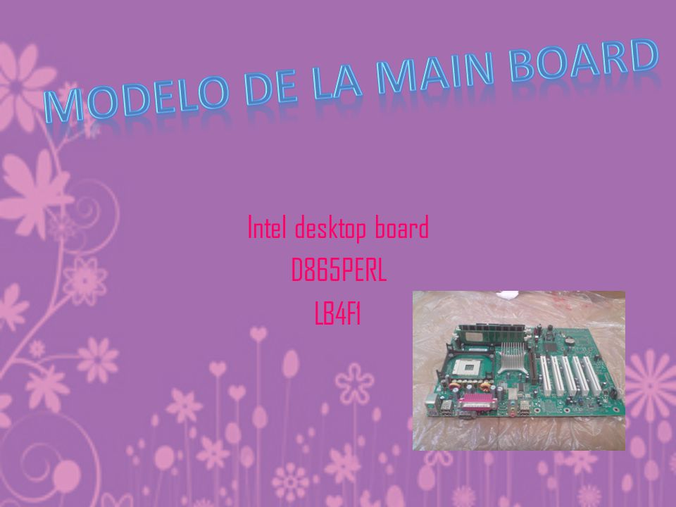 Intel desktop board D865PERL LB4F1