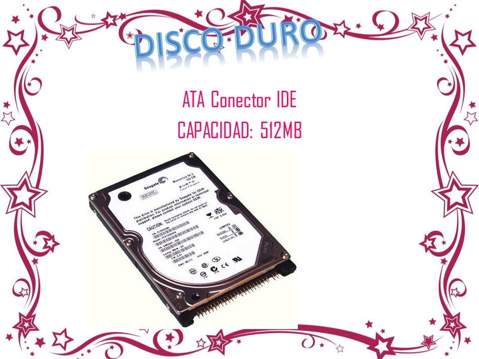 ATA Conector IDE CAPACIDAD: 512MB