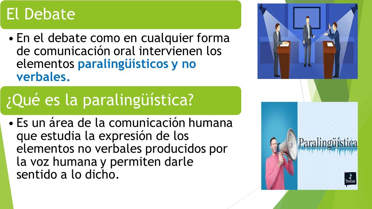 El Debate Y Elementos Paralingüísticos Y No Verbales. - Ppt Descargar