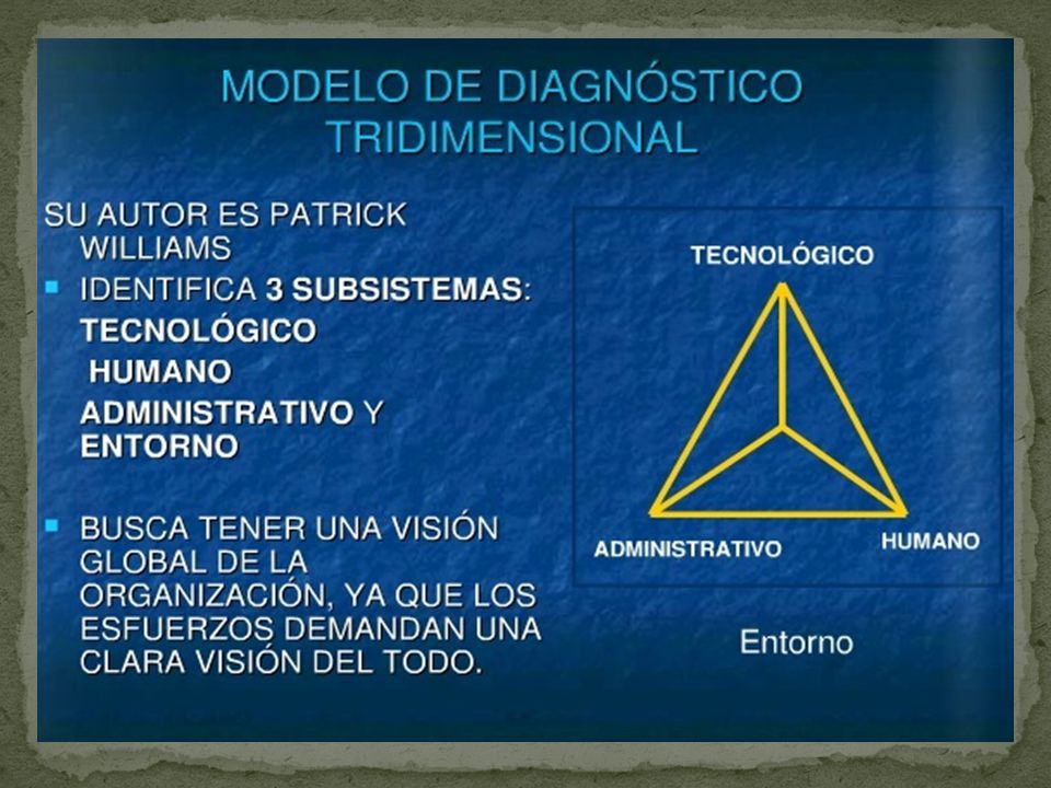 MODELO DE DIÁGNOSTICO TRIDIMENSIONAL - ppt descargar