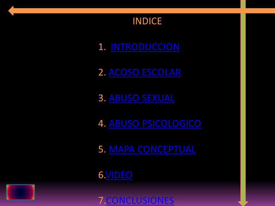 INDICE 1. INTRODUCCIONINTRODUCCION 2.ACOSO ESCOLARACOSO ESCOLAR 3.