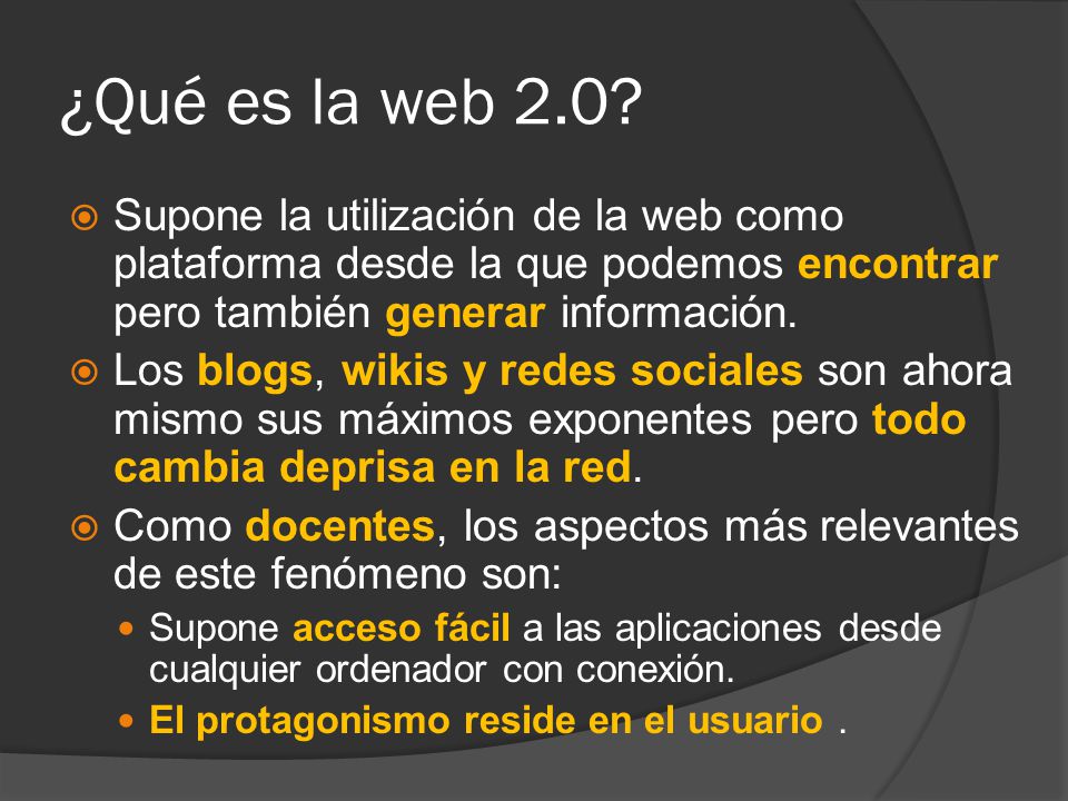 ¿Qué es la web 2.0.