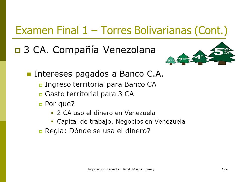 Imposicion Directa Prof Marcel Imery1 Gerencia Tributaria De La Empresa Imposicion Directa Prof Marcel Imery Ppt Descargar