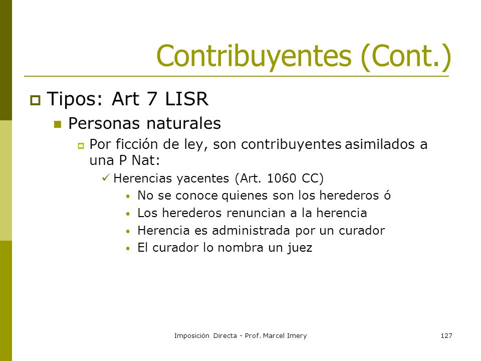 Imposicion Directa Prof Marcel Imery1 Gerencia Tributaria De La Empresa Imposicion Directa Prof Marcel Imery Ppt Descargar