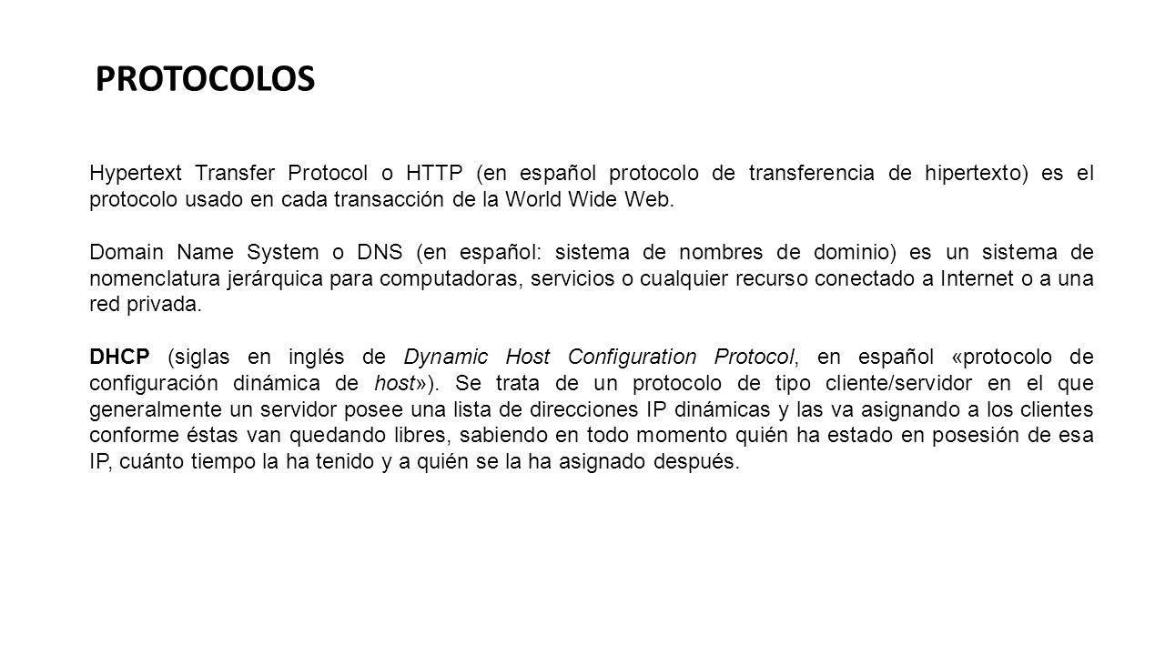 Hypertext Transfer Protocol o HTTP (en español protocolo de transferencia de hipertexto) es el protocolo usado en cada transacción de la World Wide Web.