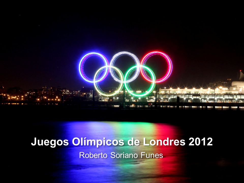 Juegos Olímpicos de Londres 2012 Roberto Soriano Funes
