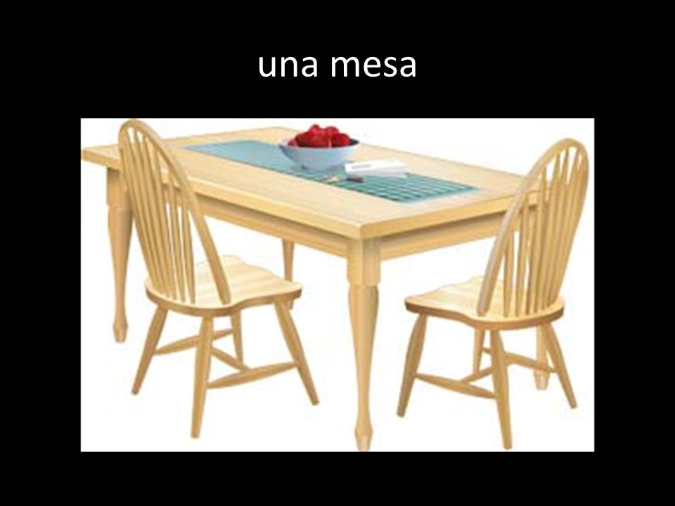 una mesa