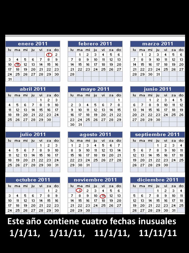 Este Año Contiene Cuatro Fechas Inusuales 1111 11111