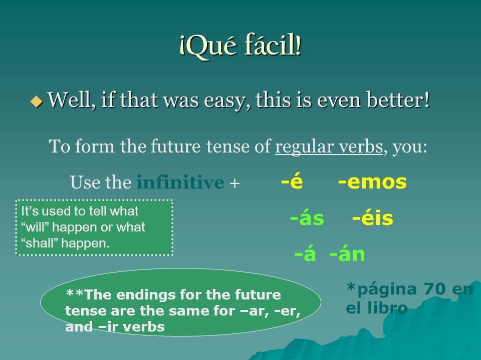 ¡Qué fácil.  Well, if that was easy, this is even better.