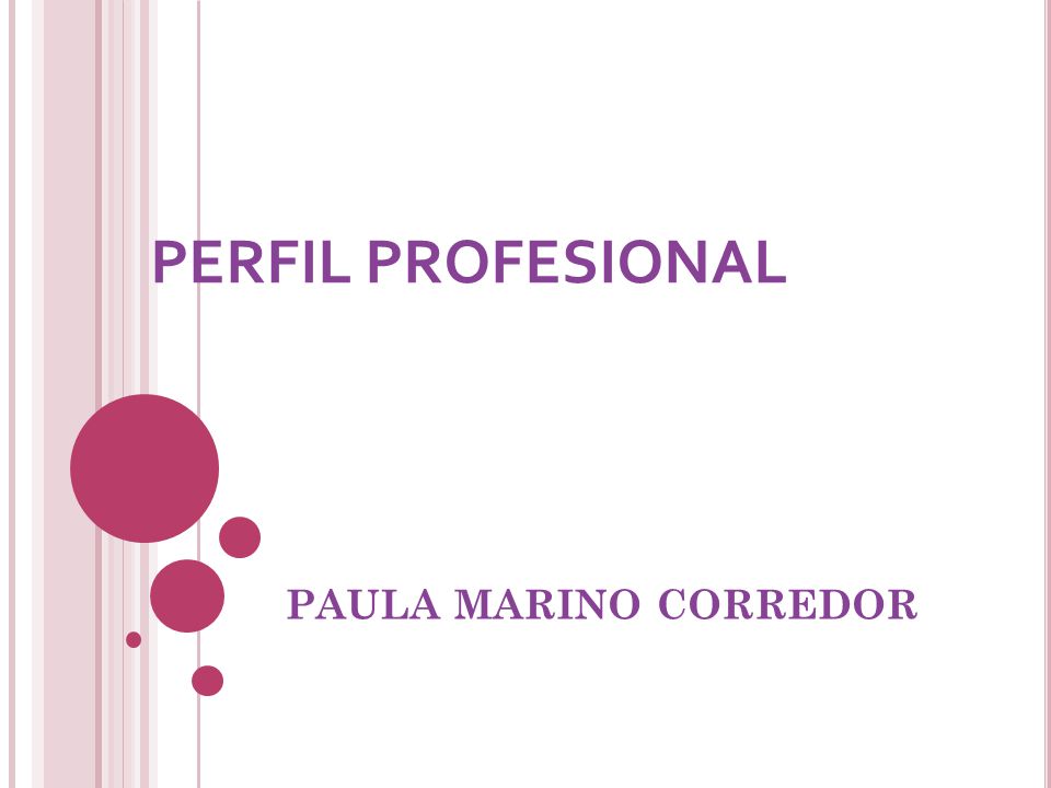 PERFIL PROFESIONAL PAULA MARINO CORREDOR
