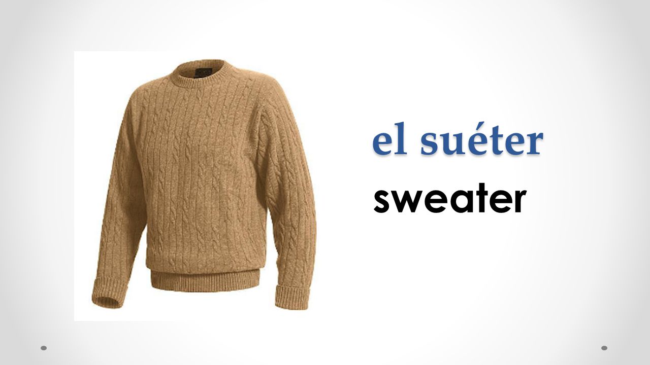 el suéter sweater