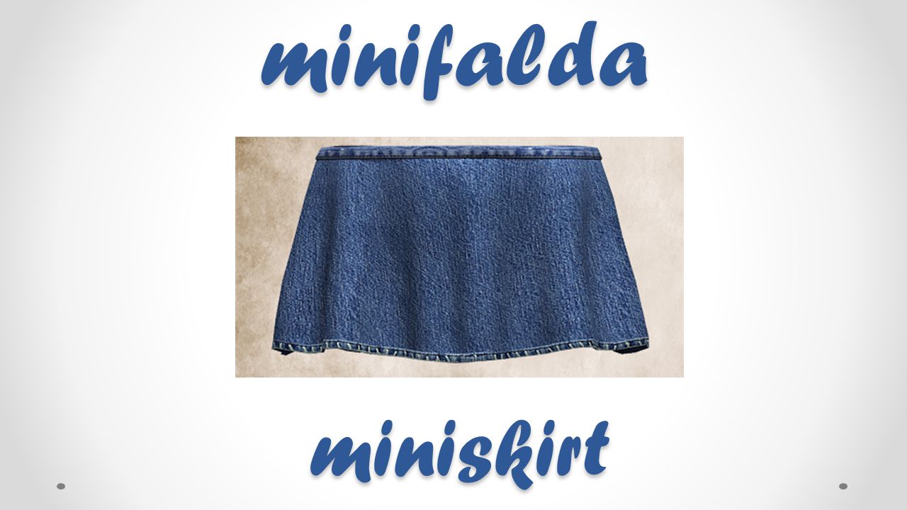 minifalda miniskirt