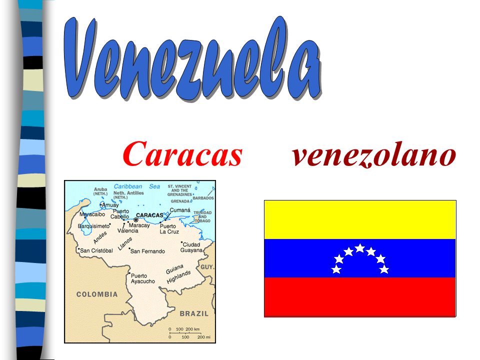 La América del Sur Venezuela Colombia Ecuador Perú Bolivia Paraguay Chile Uruguay La Argentina
