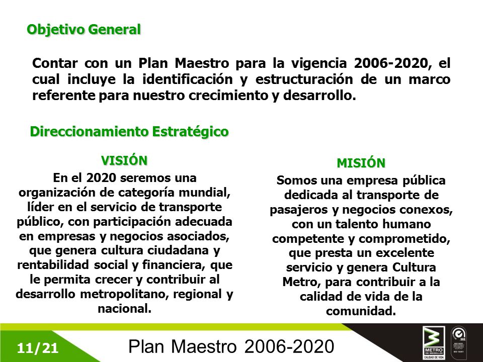 1/21 Calificación Capacidad de Pago Metro de Medellín Capítulo 1  Información sobre la sociedad. - ppt descargar