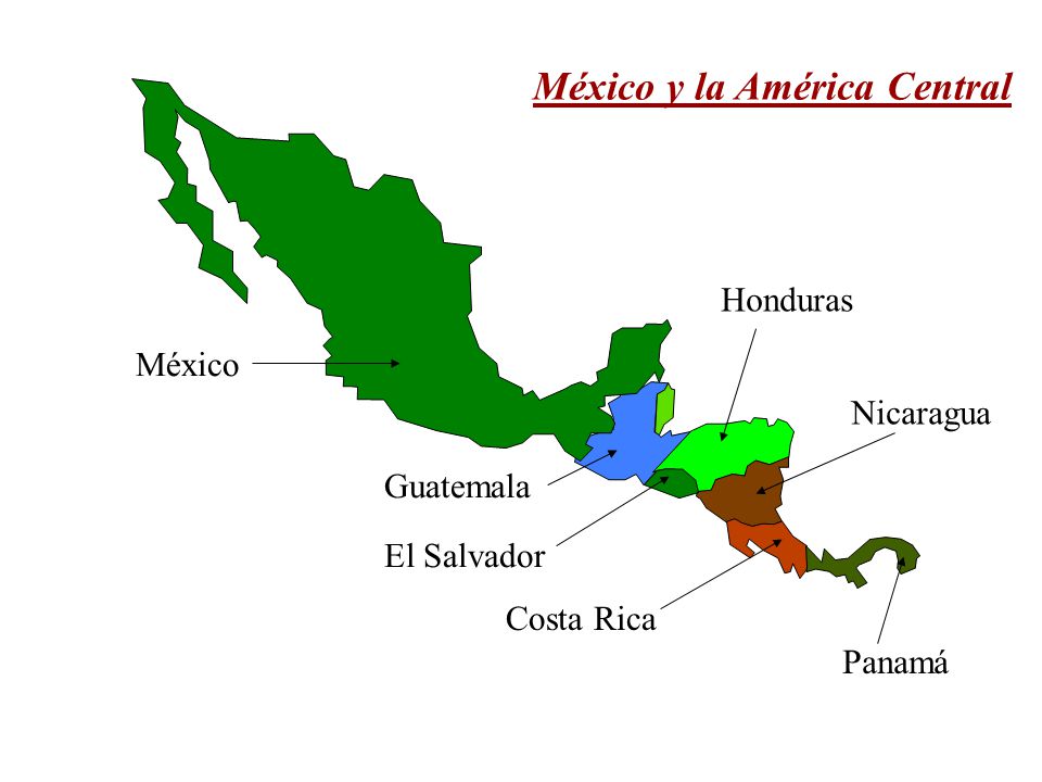 México y la América Central La América del Sur España Las Antillas