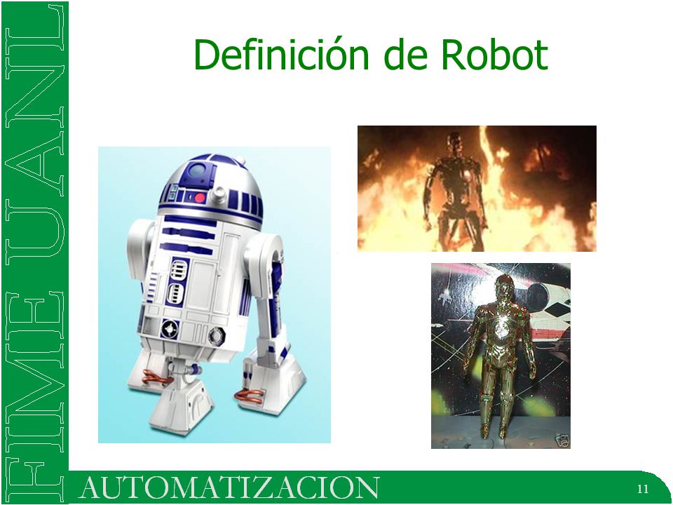 11 Definición de Robot