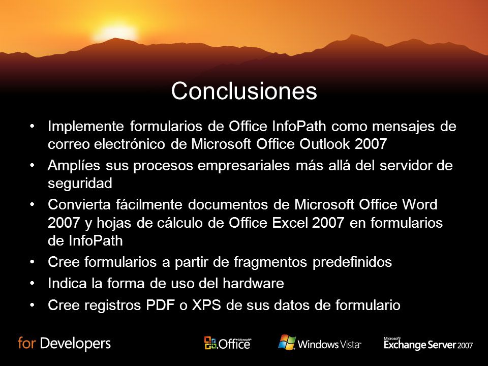 Construyendo Soluciones de Aplicaciones Integradas con Formularios usando  Microsoft 2007 Office System. - ppt descargar