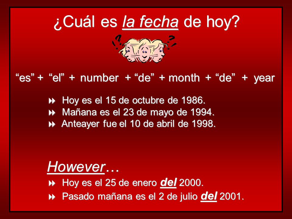 Las estaciones y los meses…  seasons and months are not capitalized  articles are not used with months  articles are used with seasons, except after en  la primavera is the only feminine season  watch spelling / pronunciation  seasons and months are not capitalized  articles are not used with months  articles are used with seasons, except after en  la primavera is the only feminine season  watch spelling / pronunciation (seasons)(months)