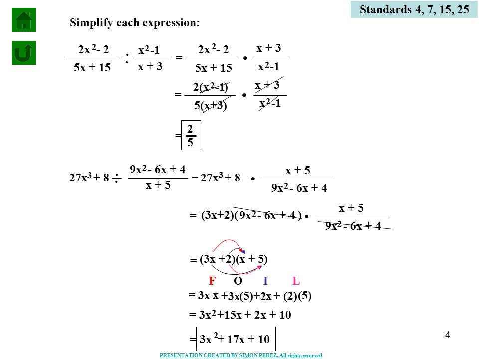 1 Solving Rational Equations Simplifying Rational