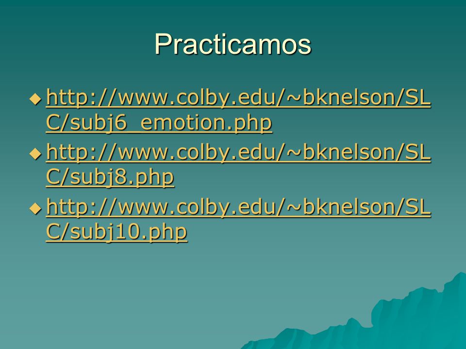 Practicamos    C/subj6_emotion.php   C/subj6_emotion.php   C/subj6_emotion.php    C/subj8.php   C/subj8.php   C/subj8.php    C/subj10.php   C/subj10.php   C/subj10.php