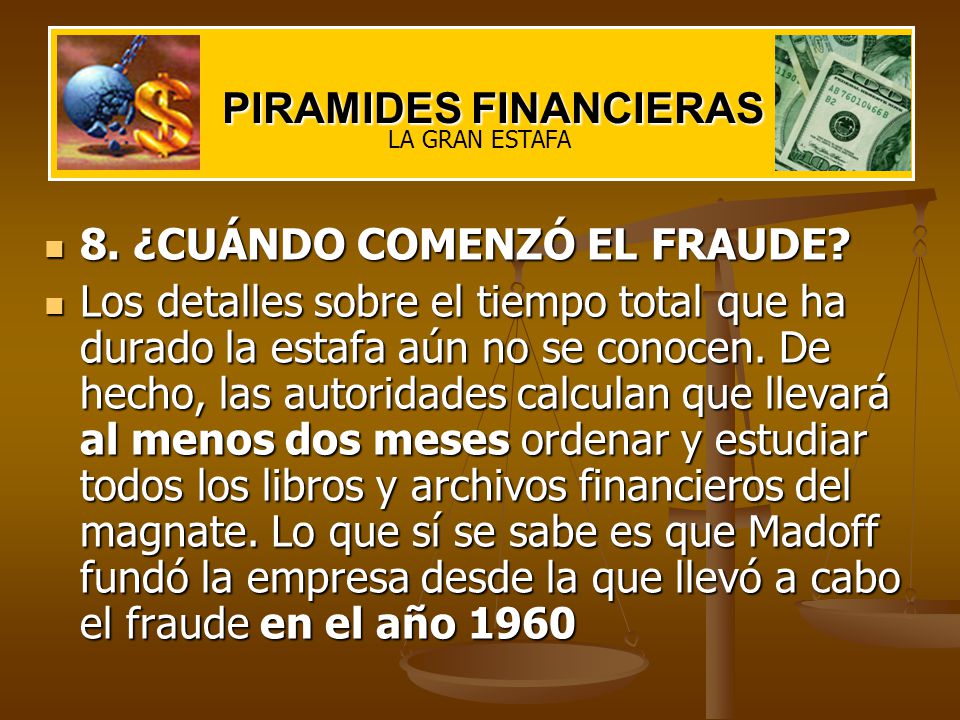 Piramides Financieras Piramides Financieras La Detención De Bernard Madoff Como Presunto Autor 0601