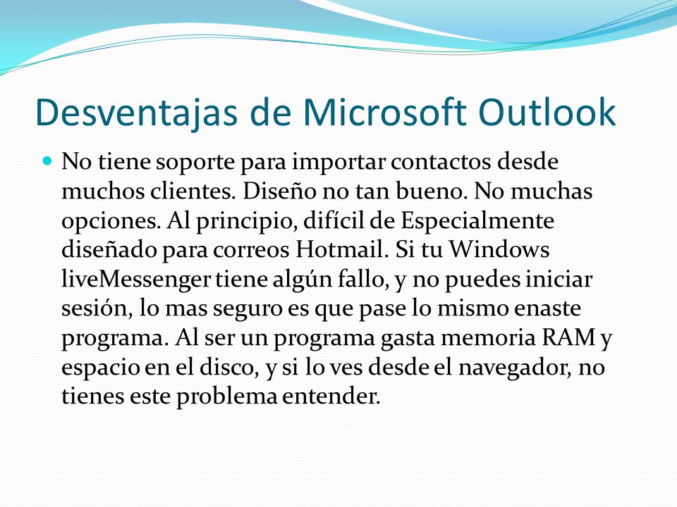 Resultado de imagen para ventajas de outlook