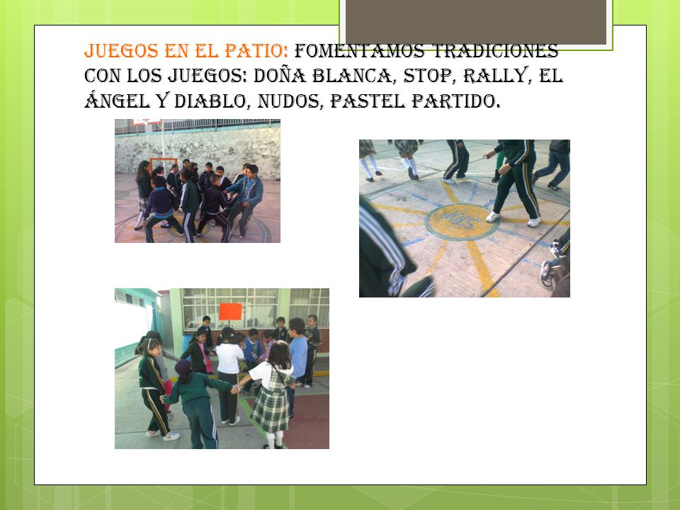 PROYECTO DISEÑA EL CAMBIO ORGANIZAMOS NUESTRO RECREO ESCUELA PRIMARIA  VICENTE Suárez TURNO MATUTINO AV. SIERRA DE GUADALUPE S/N LOMAS DE  COACALCO, - ppt descargar