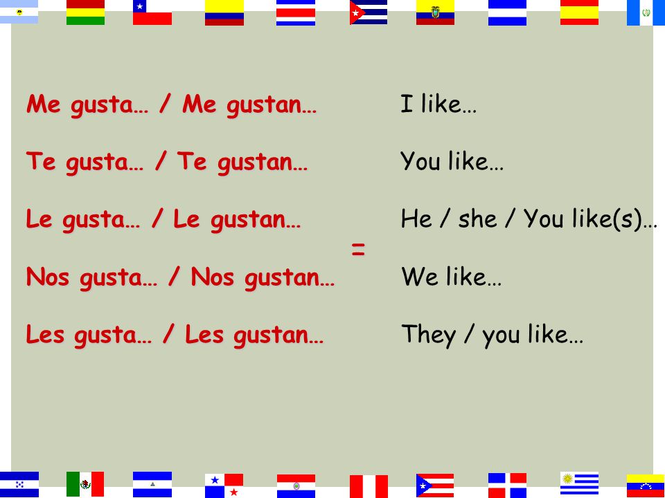 Examples of the clarification phrases in action: A mí, me gusta nadar.