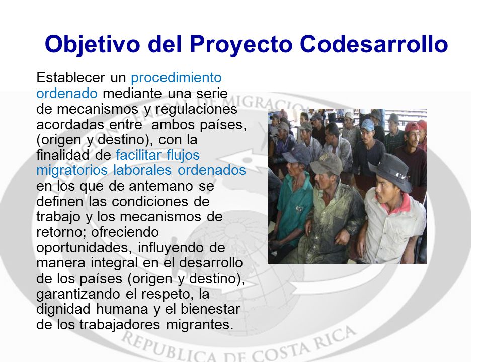 Experiencias De Codesarrollo En Costa Rica Luis Alonso Serrano Echeverr A Jefe De Planificaci N