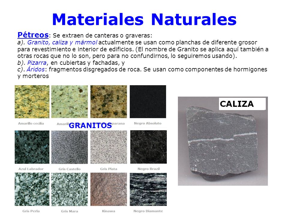 Resultado de imagen para Materiales naturales