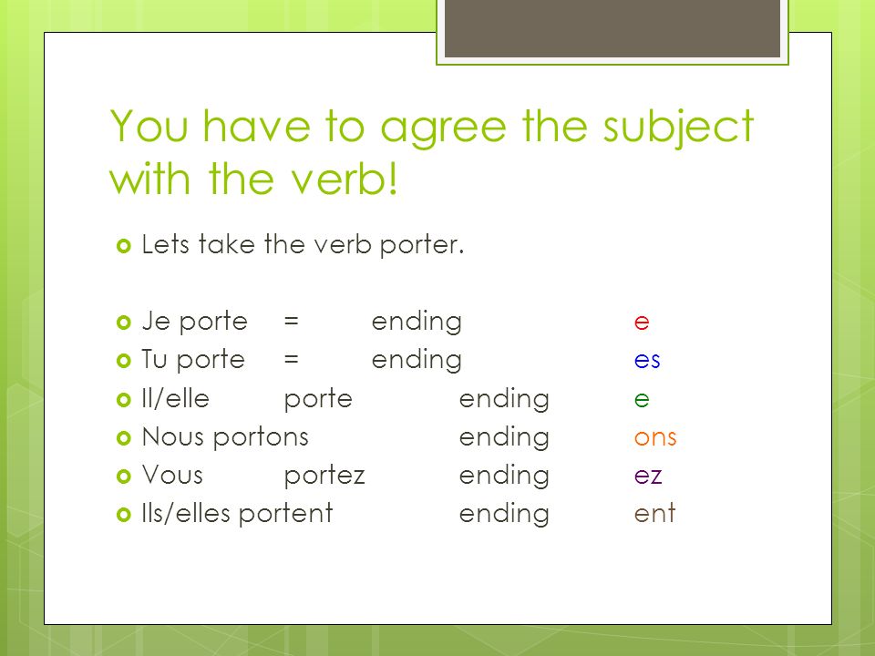 Today we will be: - Reviewing subject verb agreement - - reviewing ...