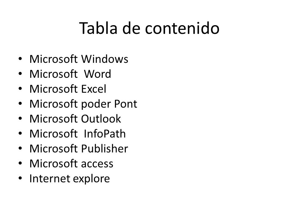 Microsoft office Expocitor:mirian campos suarez. Tabla de contenido  Microsoft Windows Microsoft Word Microsoft Excel Microsoft poder Pont  Microsoft Outlook. - ppt descargar