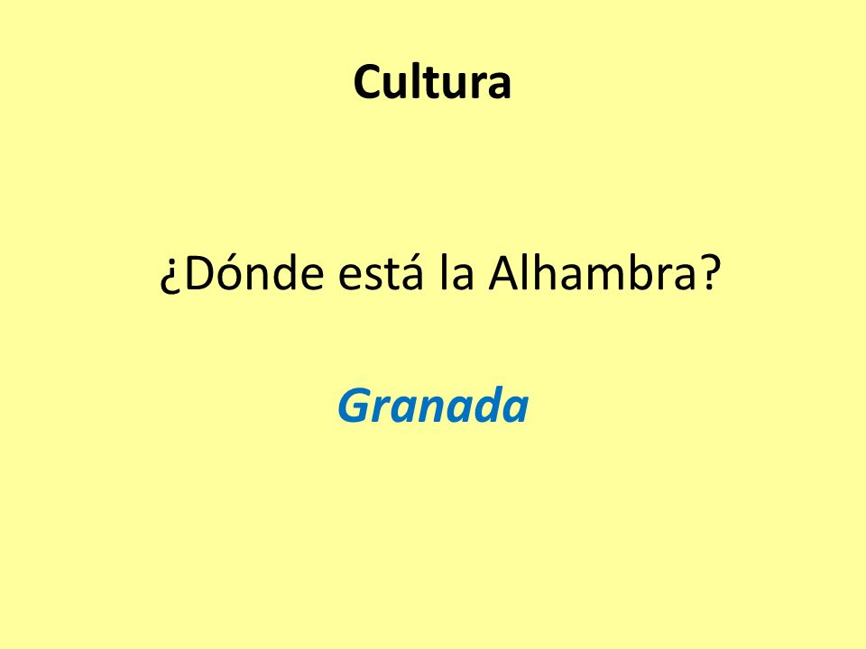 ¿Dónde está la Alhambra Granada Cultura