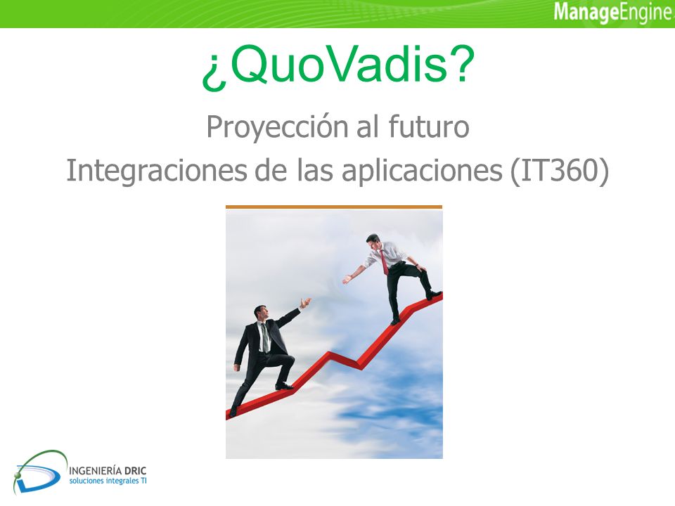 ¿QuoVadis Proyección al futuro Integraciones de las aplicaciones (IT360)