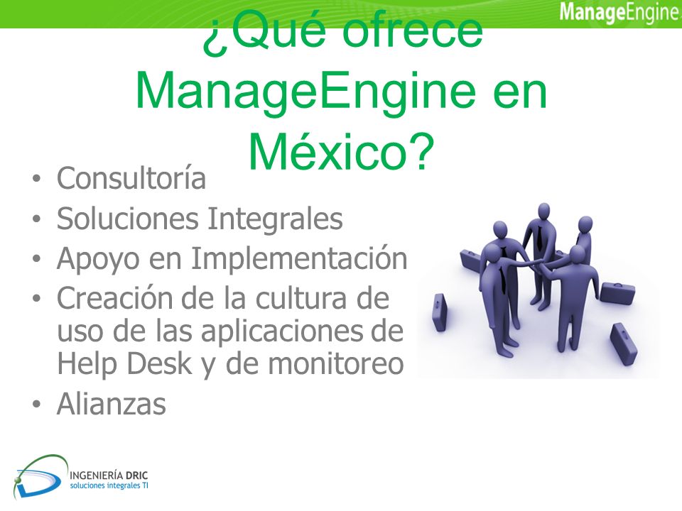 ¿Qué ofrece ManageEngine en México.