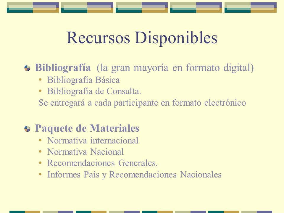 Recursos Disponibles Bibliografía (la gran mayoría en formato digital) Bibliografía Básica Bibliografía de Consulta.