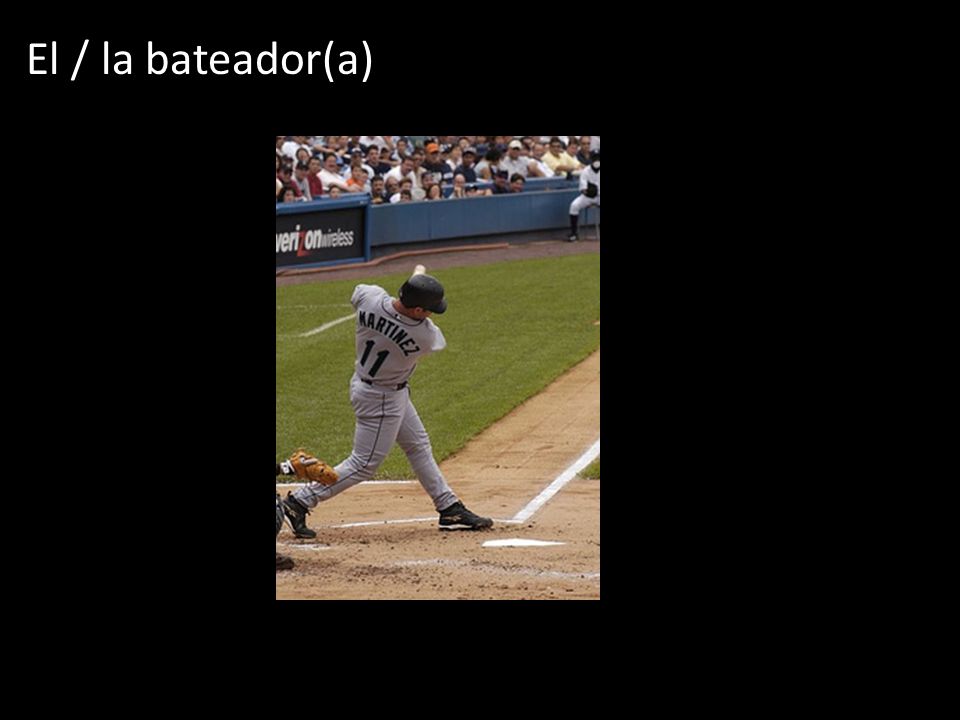 El / la bateador(a)