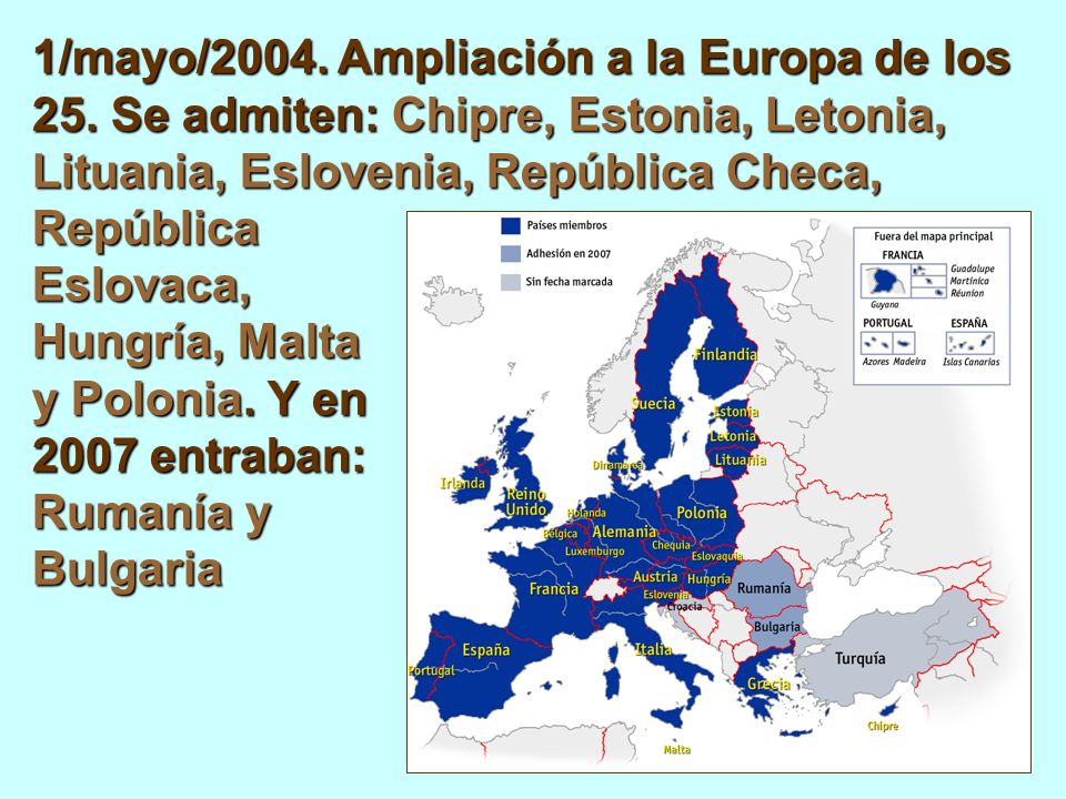 1/mayo/2004. Ampliación a la Europa de los 25.