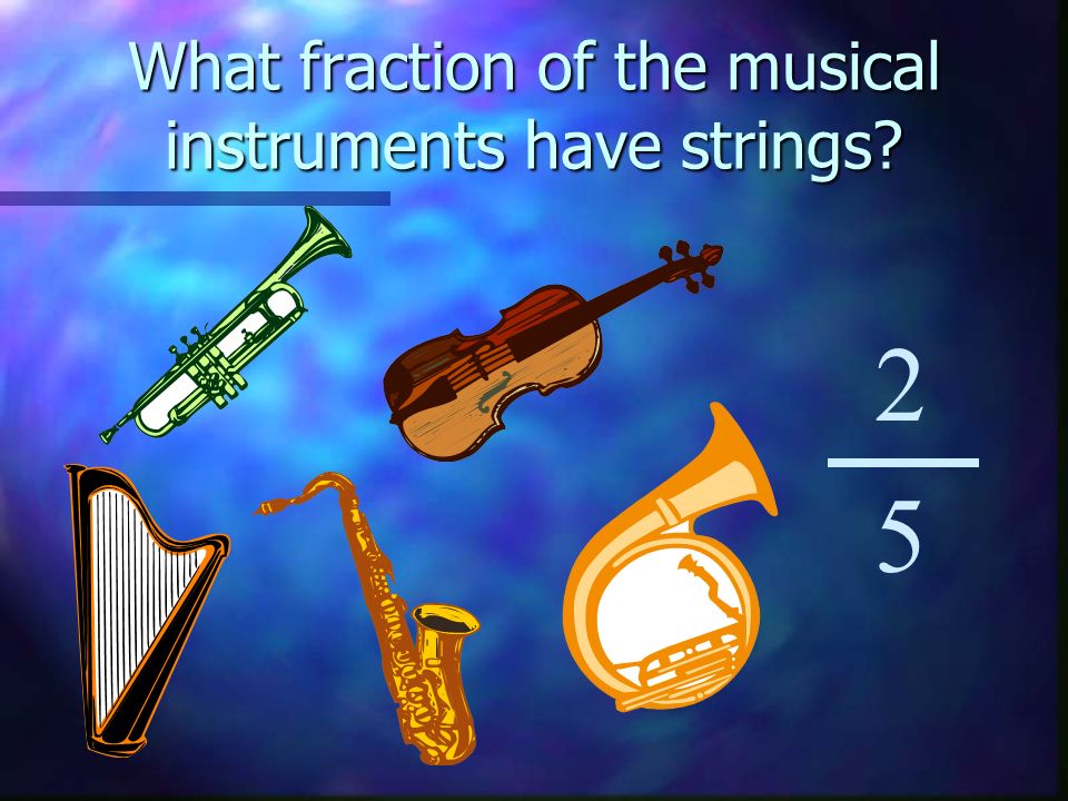What fraction of the musical instruments have strings 2 5