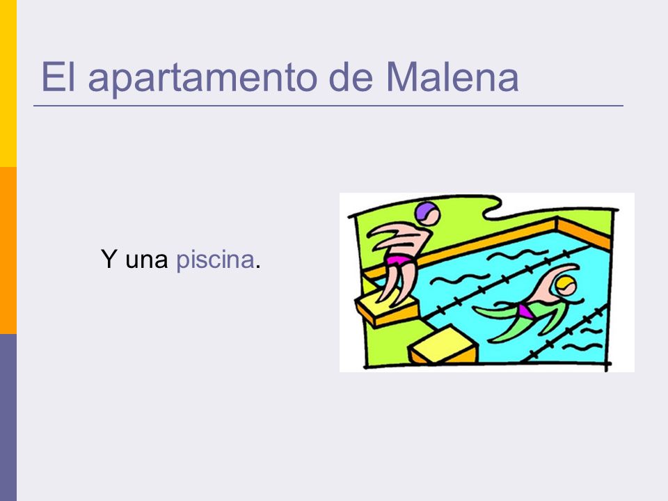 El apartamento de Malena Y una piscina.