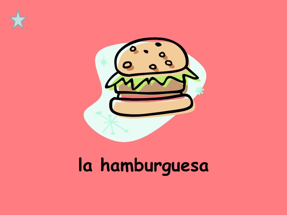 la hamburguesa