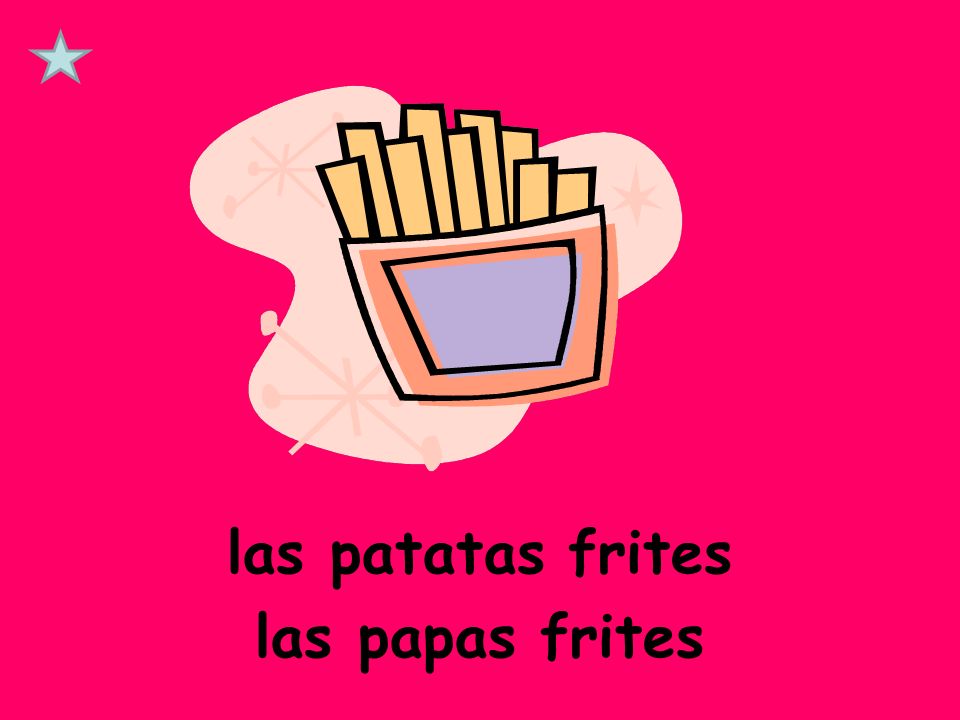 las patatas frites las papas frites