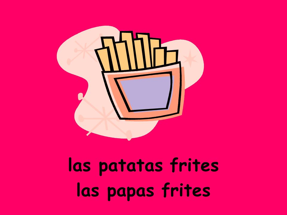las patatas frites las papas frites