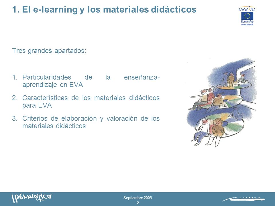 Septiembre El e-learning y los materiales didácticos 2.Proceso y metodología de producción de materiales 0.