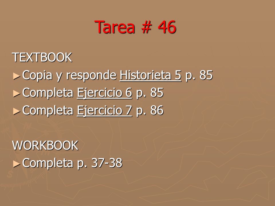 TEXTBOOK Copia y responde Historieta 5 p. 85 Copia y responde Historieta 5 p.