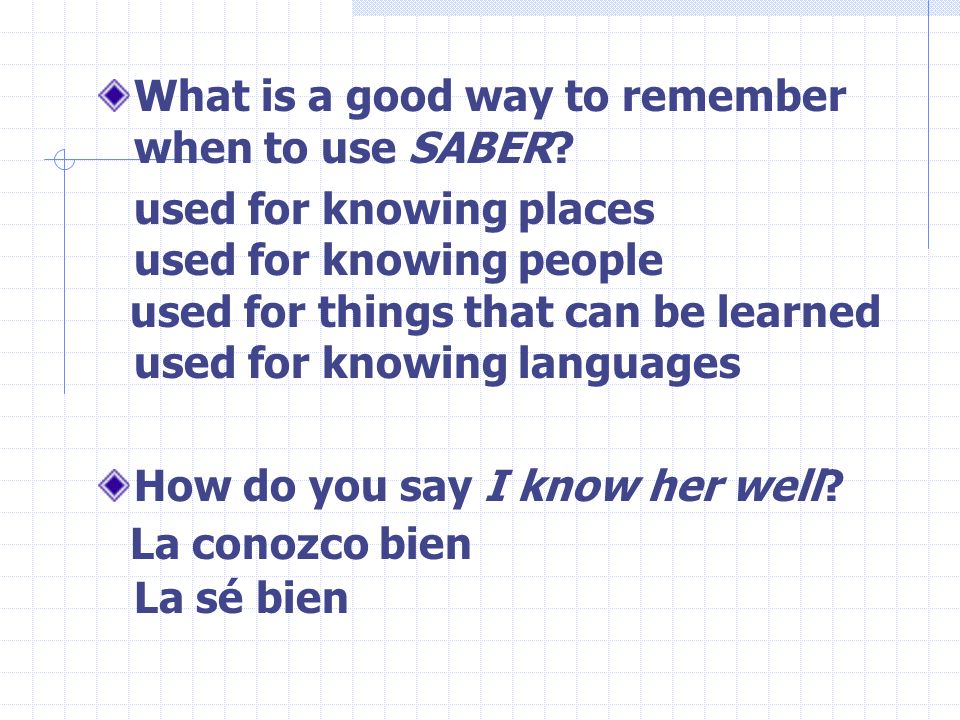 How do you say I know Spanish (include pronoun) Yo sé espaňol