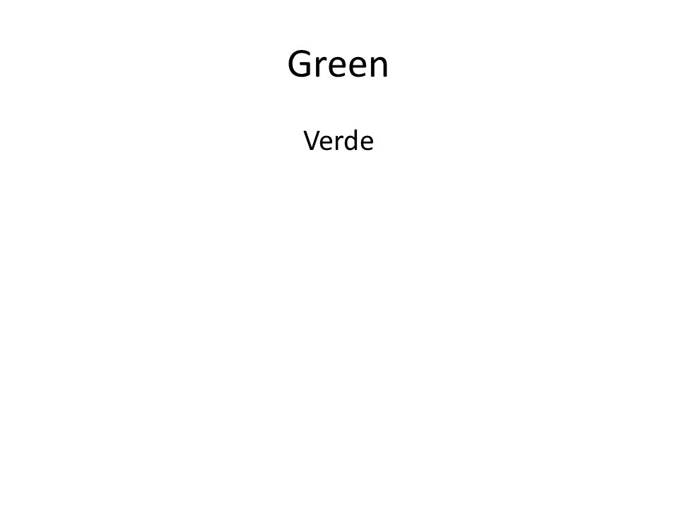Green Verde